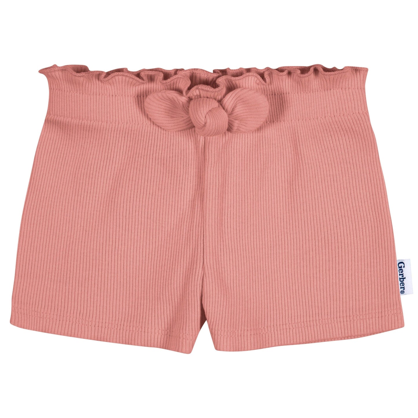 3-Pack Baby & Toddler Girls Blue & Pinks Pull-On Knit Shorts